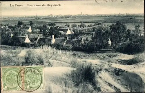 Ak La Panne De Panne Westflandern, Panorama du Duynhoek