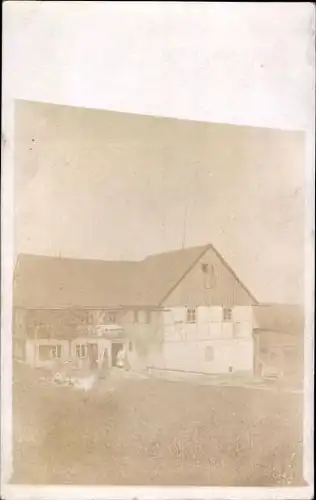 6 alte Ak Deutschland unbekannter Ort, diverse Gebäude und Ansichten