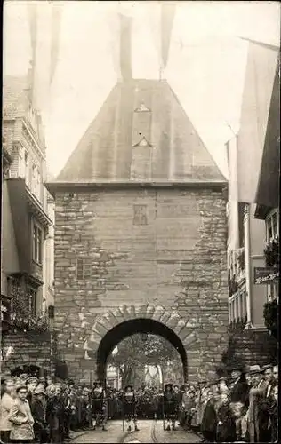 6 alte Ak Deutschland unbekannter Ort, diverse Gebäude und Ansichten