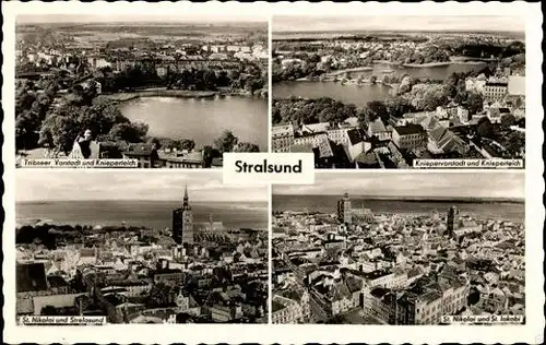 10 alte Ak Stralsund in Vorpommern, diverse Ansichten