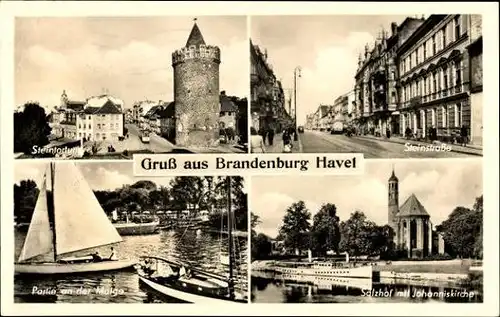 10 alte Ak Brandenburg an der Havel, diverse Ansichten