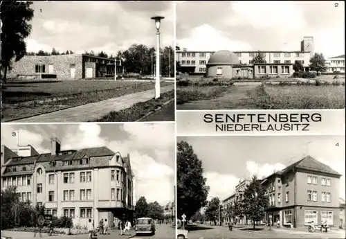 8 alte Ak Senftenberg in der Niederlausitz, diverse Ansichten