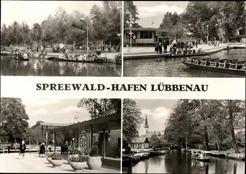 9 alte Ak Lübbenau im Spreewald, diverse Ansichten