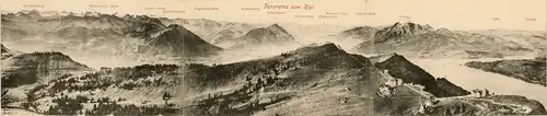 Klapp Ak Rigi Kulm Kanton Schwyz, Panorama, Gebirgskette