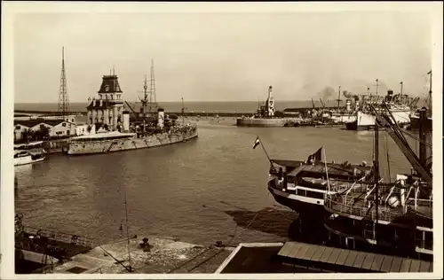 Ak Buenos Aires Argentinien, Schiffe im Hafen