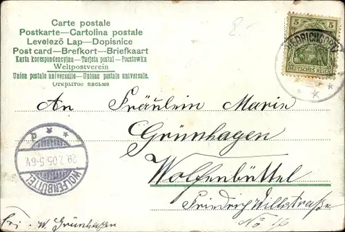 Ak Deutsches Kriegsschiff, SMS Ariadne, Kleiner Kreuzer, Kaiserliche Marine