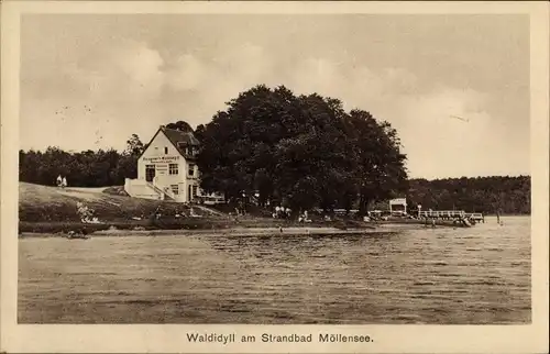 Ak Erkner, Zeugner's Waldidyll, Restaurant am Möllensee
