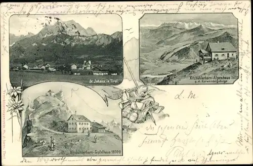 Ak Sankt Johann in Tirol, Kitzbühlerhorn-Alpenhaus, Gipfelhaus