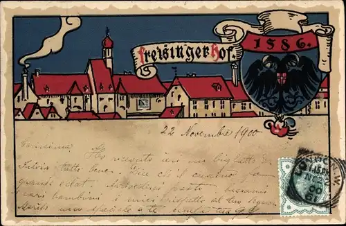 Wappen Litho Wien, Freisinger Hof von 1586