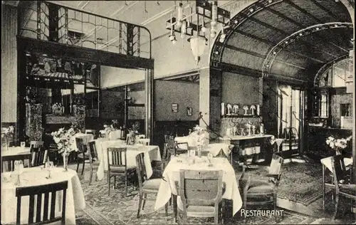 Ak Hamburg, Hotel Vier Jahreszeiten, Inh. F. Haerlin, Am Alsterbassin, Restaurant