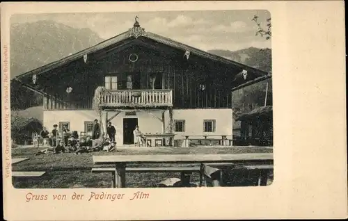 Ak Nonn Bad Reichenhall in Oberbayern, Padinger Alm