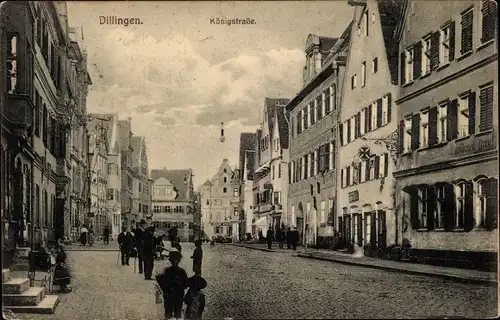 Ak Dillingen an der Donau, Königstraße