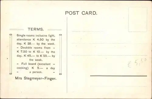 Ak Großbritannien, Pension Finger