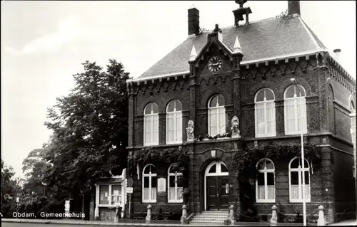 Ak Obdam Nordholland, Rathaus