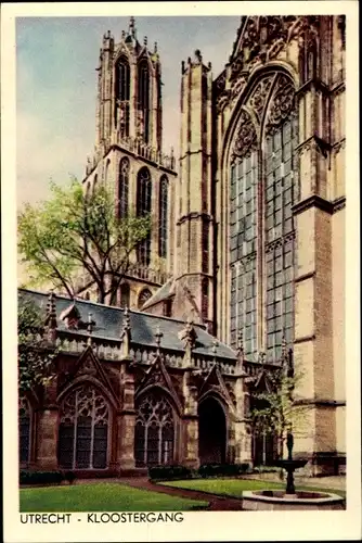 Ak Utrecht Niederlande, Klostergang