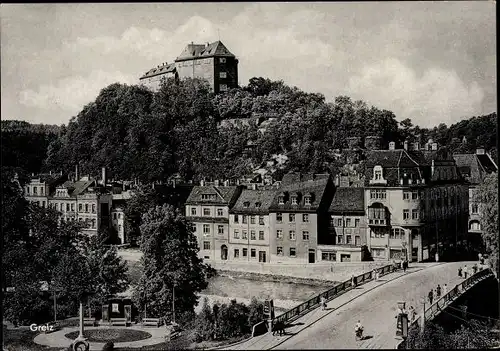 Ak Greiz im Vogtland, Teilortsansicht