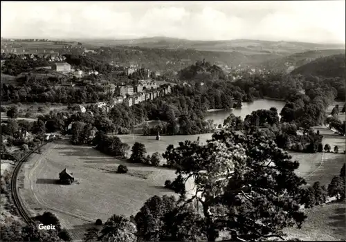 Ak Greiz im Vogtland, Panorama