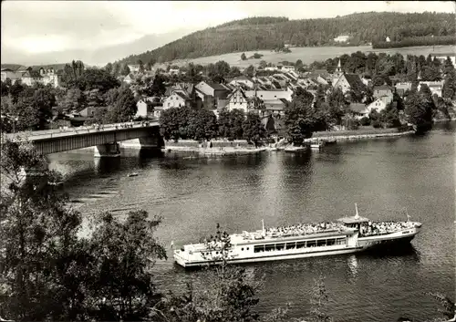 Ak Saalburg in Thüringen, am Stausee der Bleiloch-Saaletalsperre