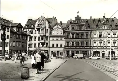 Ak Erfurt in Thüringen. Am Fischmarkt, Passanten