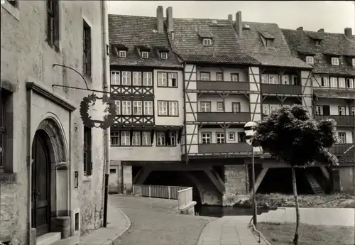 Ak Erfurt in Thüringen, Krämerbrücke