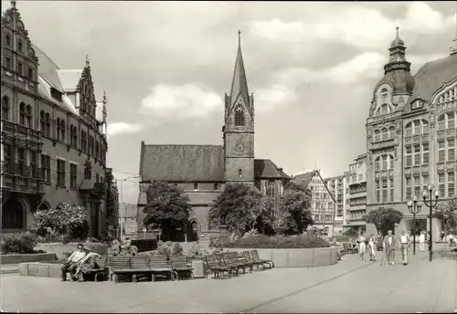 Ak Erfurt in Thüringen, Anger mit Kaufmannskirche