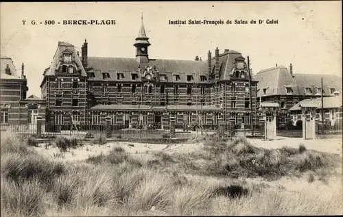 Ak Berck Plage Pas de Calais, Saint Francois de Sales Institut von Dr. Calet