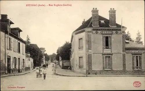 Ak Estisac Aube, Rue Eugenie-Geoffroy