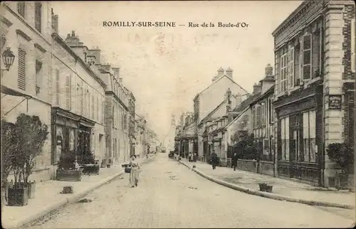 Ak Romilly sur Seine Aube, Rue de la Boule d&#39;Or