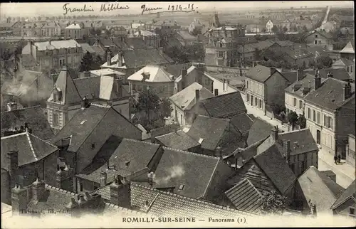 Ak Romilly sur Seine Aube, Übersicht