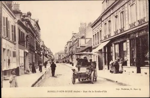 Ak Romilly sur Seine Aube, Rue de la Boule d&#39;Or