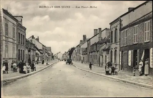 Ak Romilly sur Seine Aube, Rue Henri-Millet