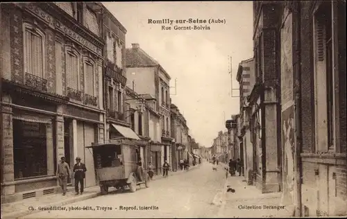 Ak Romilly sur Seine Aube, Rue Gornet-Boivin