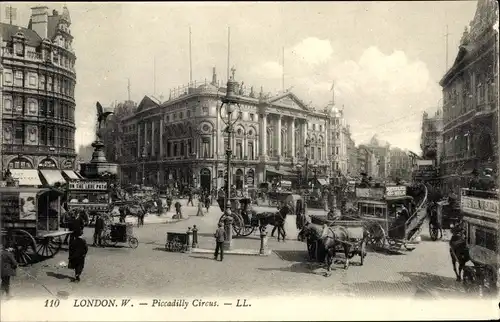 Ak London City England, Piccadilly Circus