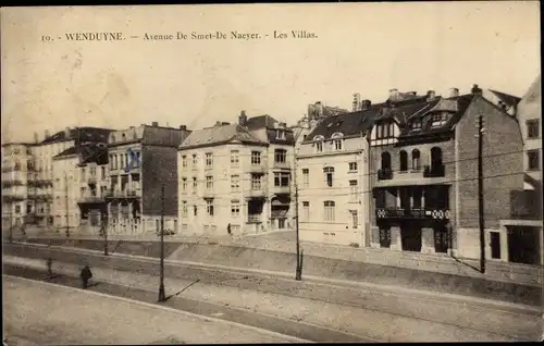 Ak Wenduine Wenduyne De Haan Westflandern, Avenue De Smet-De Naeyer, Les Villas