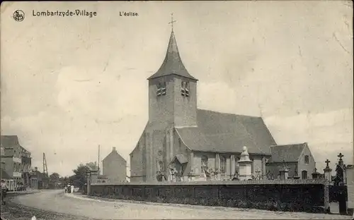 Ak Lombardsijde Lombartzyde Westflandern, L'Eglise