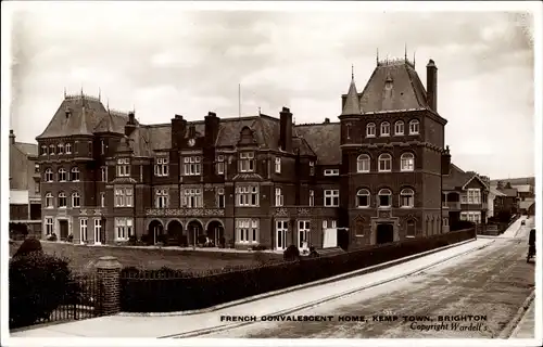 Ak Brighton East Sussex England, French Convalescent Home, Kemp Town