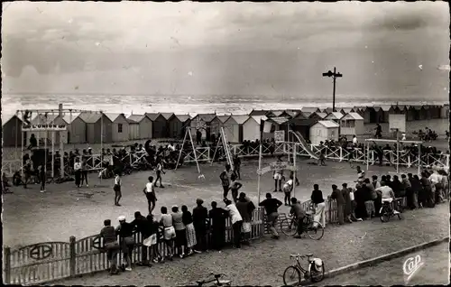 Ak Cayeux sur Mer Somme, Stadion am Strand