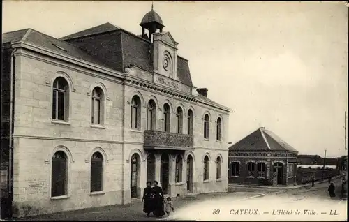 Ak Cayeux Somme, Rathaus