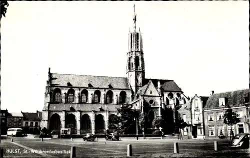 Ak Hulst Zeeland Niederlande, St. Willibrodus Basilika