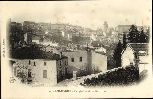 Ak Bar le Duc Meuse, Gesamtansicht der Oberstadt