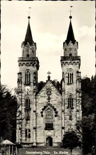 Ak Sonneberg in Thüringen, Evangelische Kirche