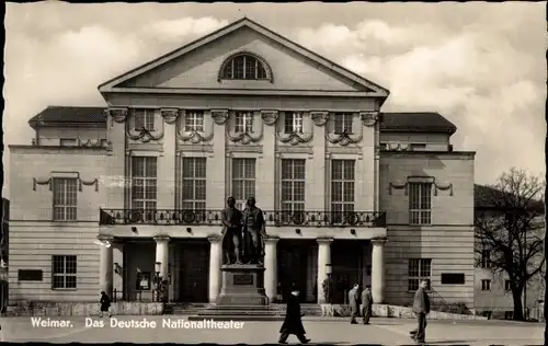 Ak Weimar in Thüringen, Das Deutsche Nationaltheater