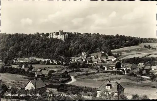 Ak Kranichfeld in Thüringen, Gesamtansicht, Oberschloss