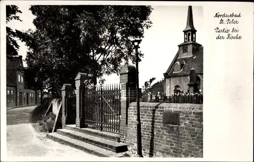 Ak Nordseebad Sankt Peter Ording, Kirche