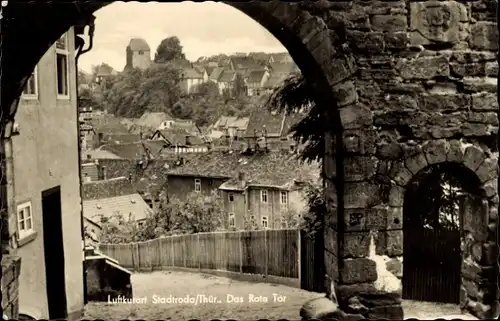 Ak Stadtroda in Thüringen, Das Rote Tor