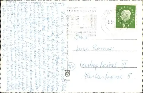 Ak Gelsenkirchen im Ruhrgebiet, Stadtgarten, Teich, Springbrunnen