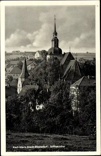 Ak Ebersdorf Chemnitz in Sachsen, Stiftskirche