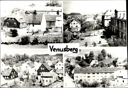 Foto Ak Venusberg Drebach im Erzgebirge, Teilansichten