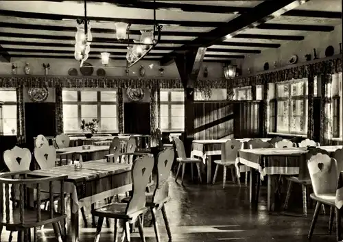 Ak Oberpöbel Dippoldiswalde Sachsen, Putzmühle, Waldgaststätte, Saal