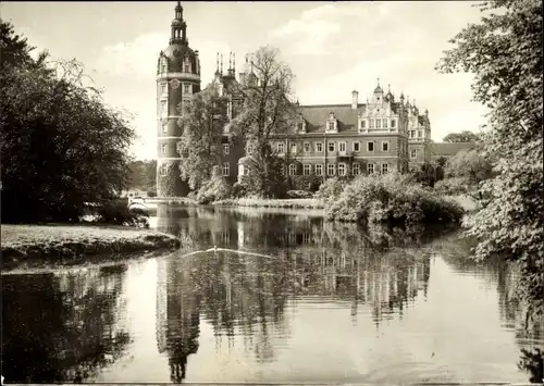 Ak Bad Muskau in der Oberlausitz, Schloss